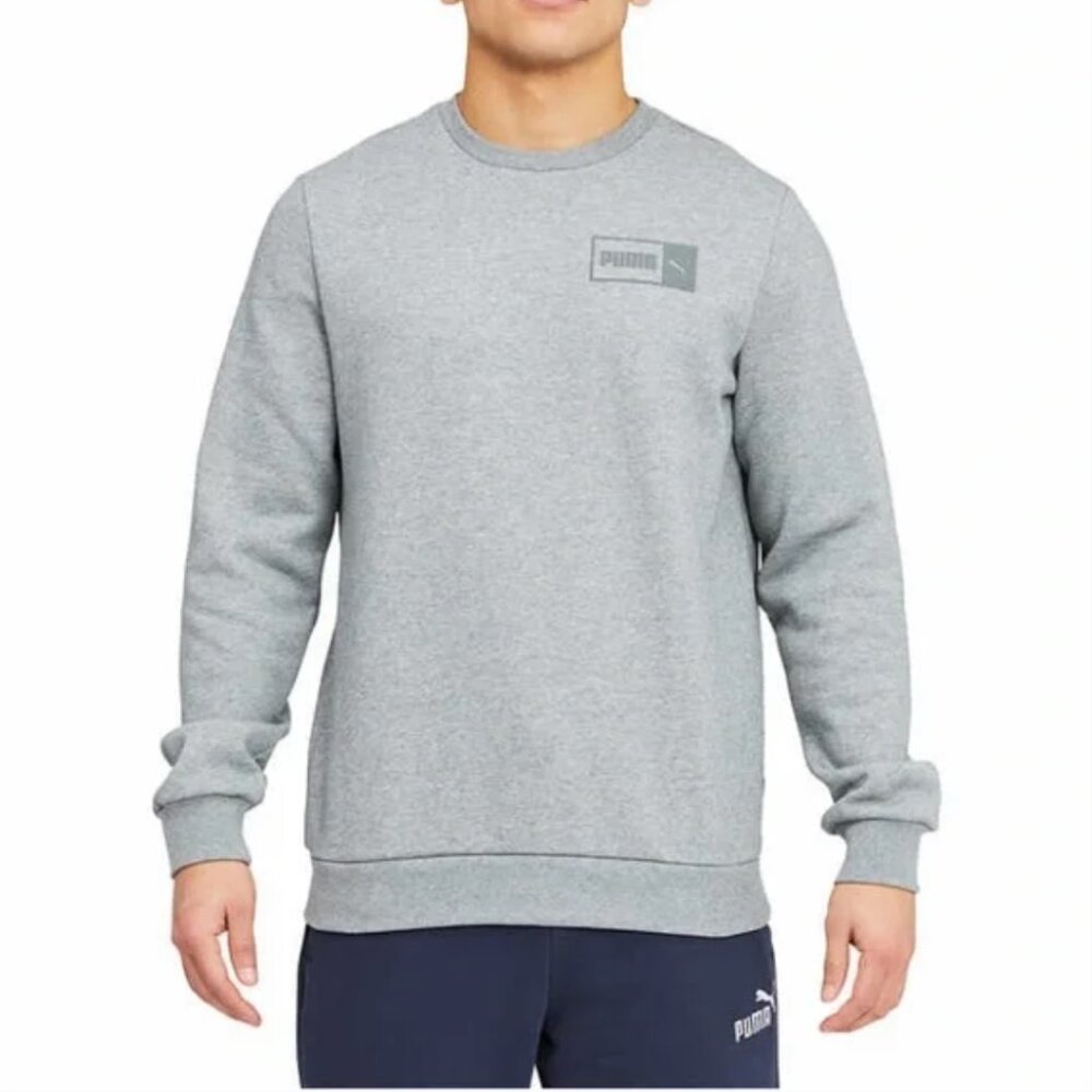 Puma Men's Gray‎ Crewneck Sweater Medium